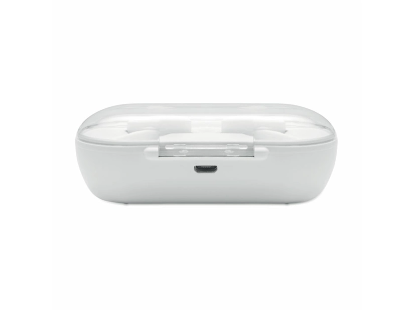 Słuchawki bezprzewodowe Twins, biale