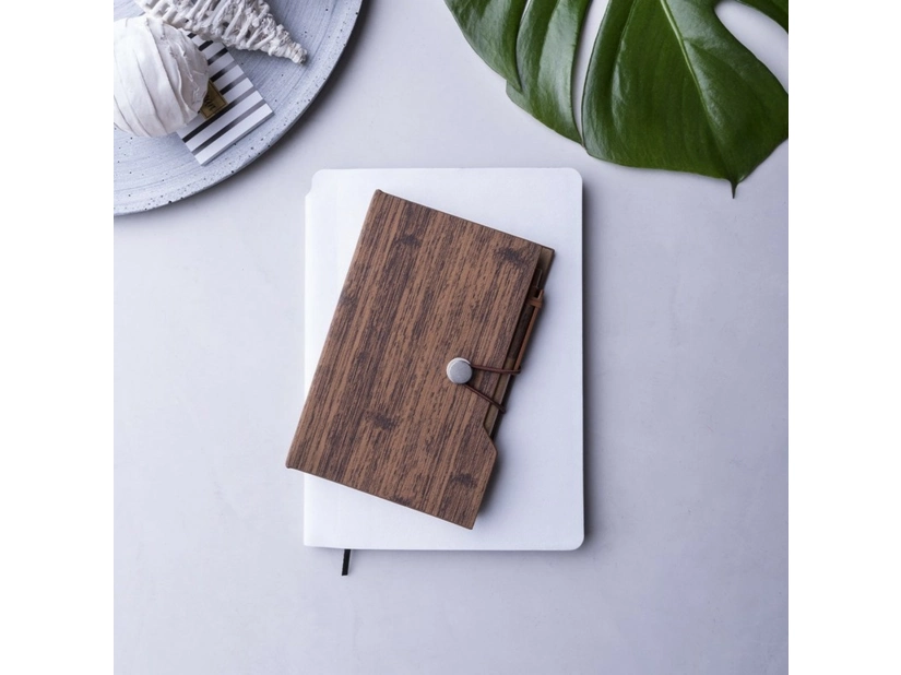 Notatnik  A6 z karteczkami samoprzylepnymi i długopisem, niebieski