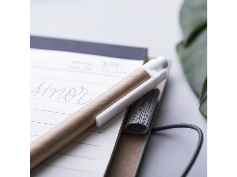 Zestaw do notatek, notes ok. A6, karteczki samoprzylepne, długopis