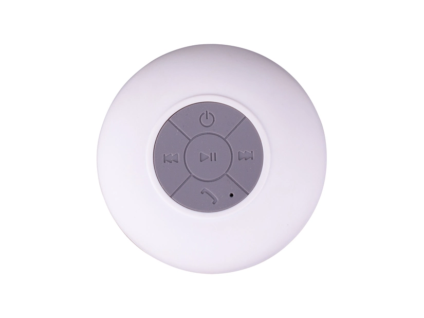 Głośnik reklamowy z przyssawką Watertight, biały 