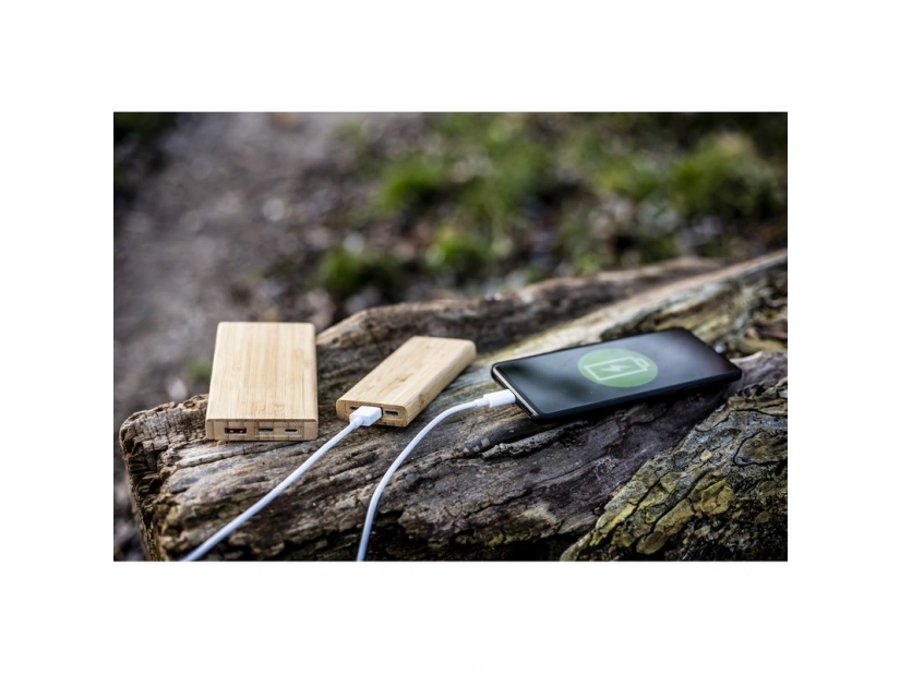 Powerbank reklamowy w ekologicznej obudowie, pojemność baterii 5000mAh 