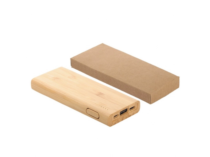 Powerbank reklamowy w ekologicznej obudowie, pojemność baterii 5000mAh 