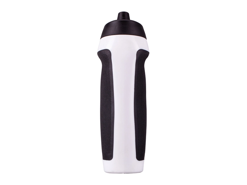 Bidon sportowy z nadrukiem, Grippy 600 ml, biały 