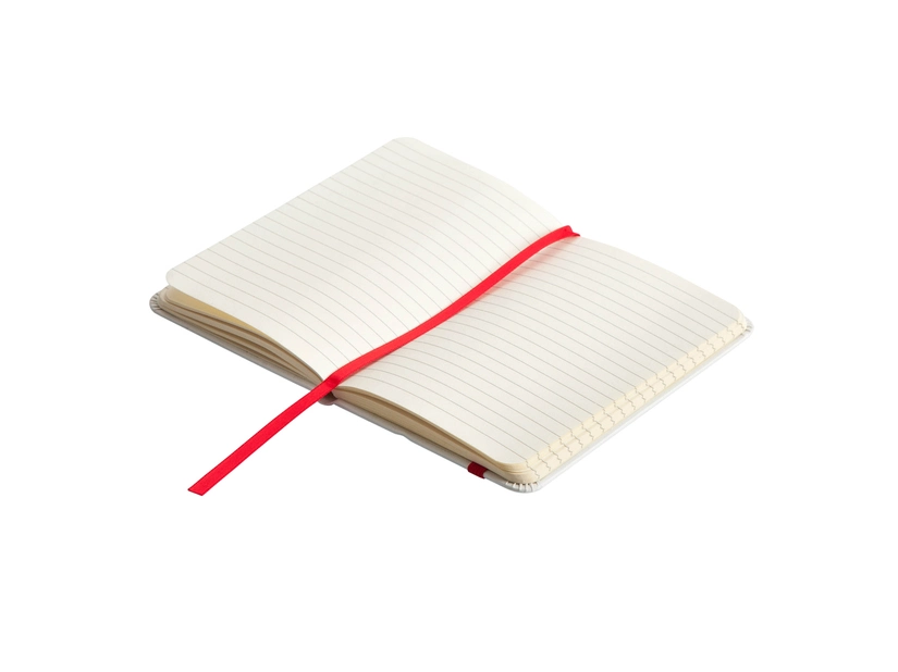 Notatnik Badalona 90x140/80k linia, czerwony/biały 