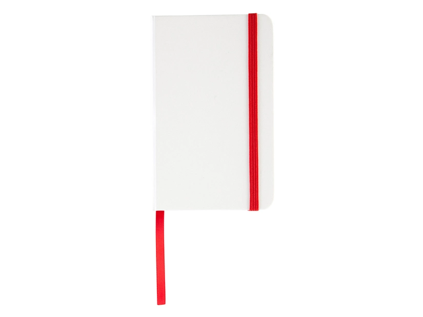 Notatnik Badalona 90x140/80k linia, czerwony/biały 