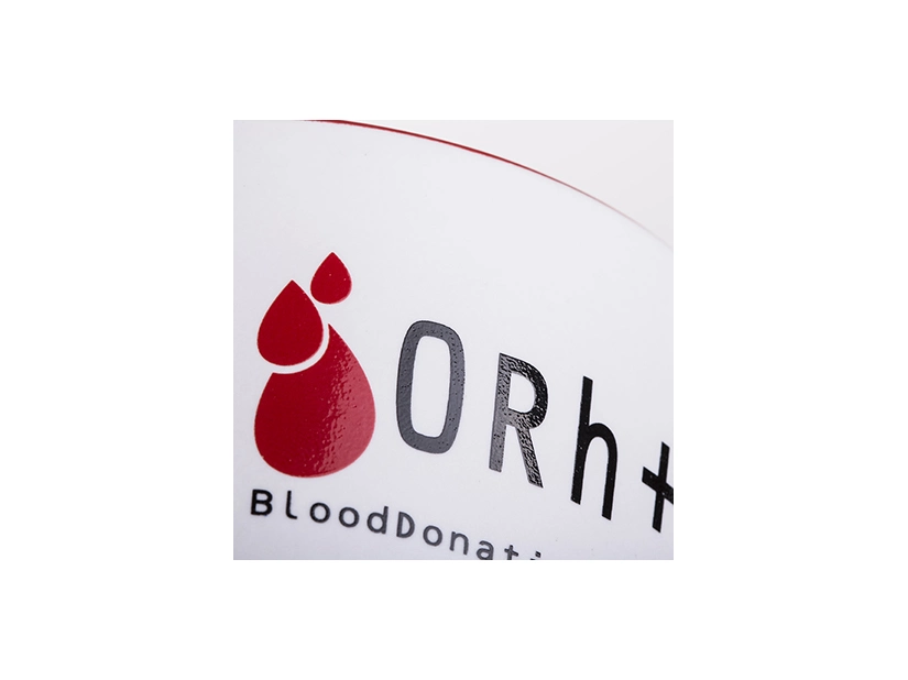 Kubek Handy, biało-czerwony