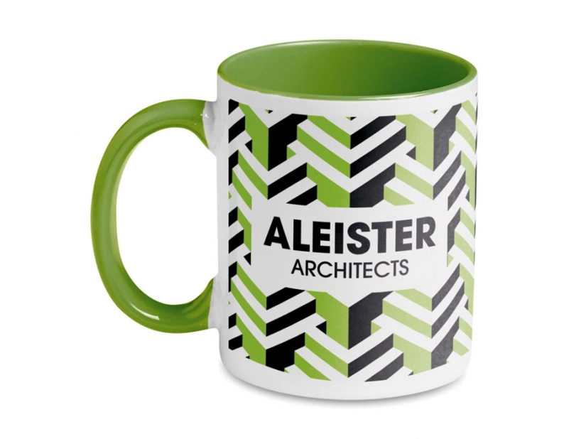 Kubek do sublimacji 300ml biały / zielony