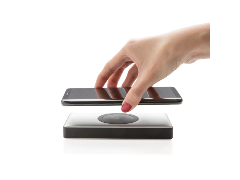 Bezprzewodowy power bank 10000mAh, z ładowaniem bezprzewodowym 10W