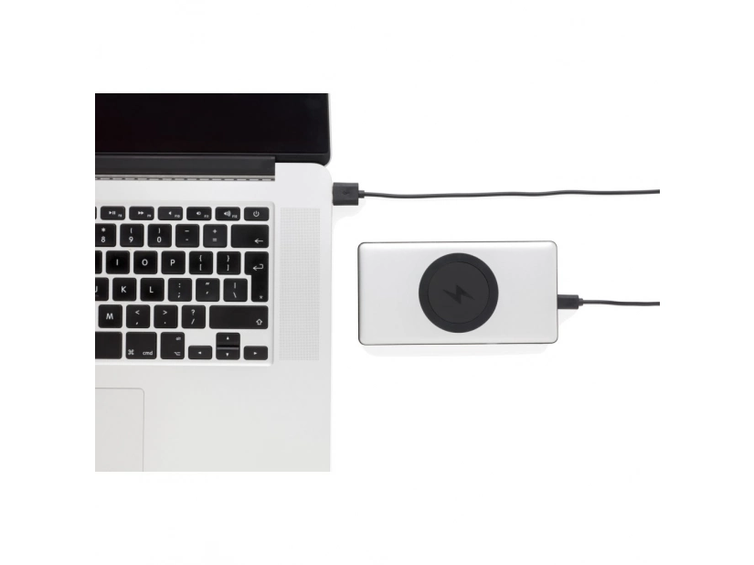 Bezprzewodowy power bank 10000mAh, z ładowaniem bezprzewodowym 10W