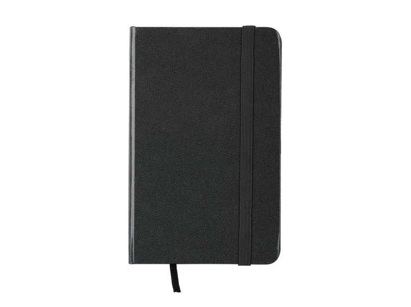 Notatnik 130x210/80k linia Lugo, czarny 