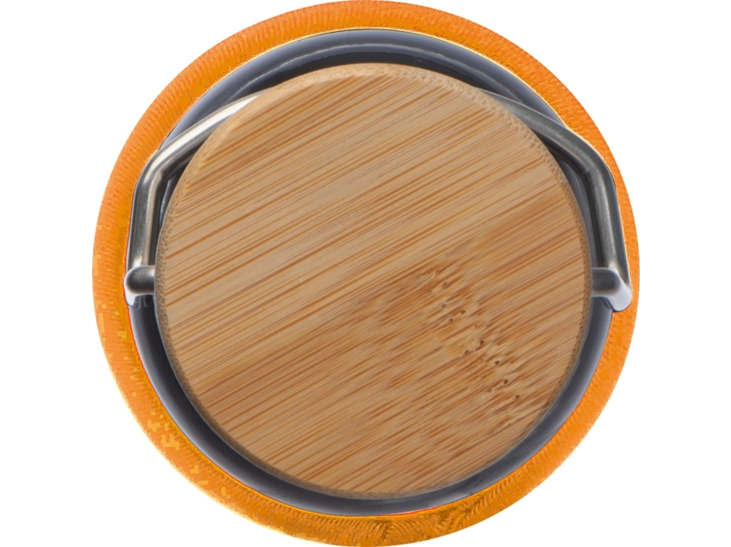 Szklana butelka w pomarańczowym etui 600ml