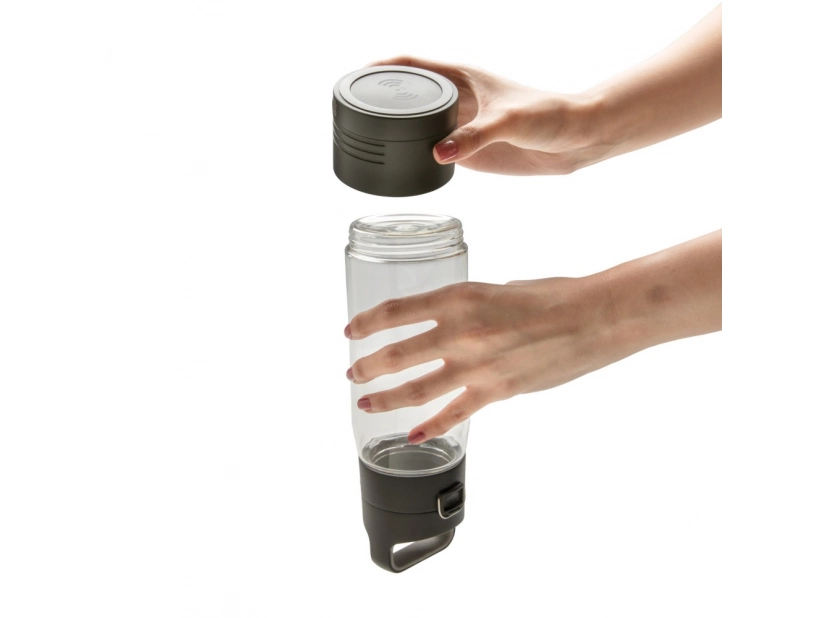 Butelka sportowa z bezprzewodowym power bankiem, Hydrate 5000 mAh