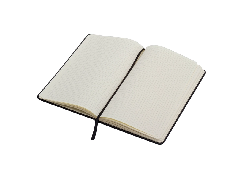 Notatnik z nadrukiem 130x210/80k kratka Forli, czarny 