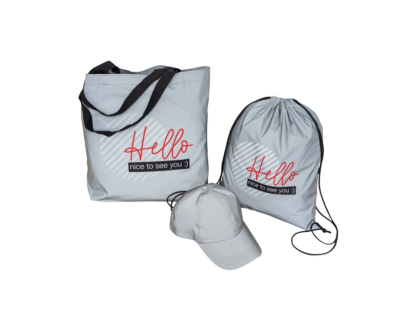 Torba odblaskowa Mangalia, srebrny