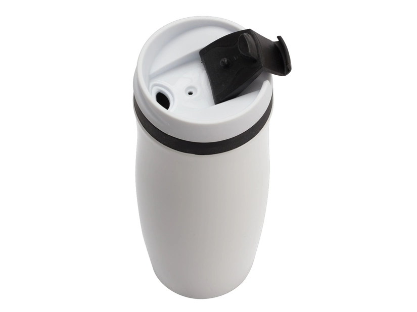 Kubek izotermiczny Viki 390 ml, czarny/biały 