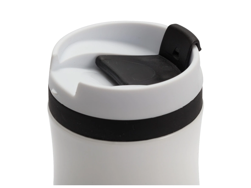 Kubek izotermiczny Viki 390 ml, czarny/biały 