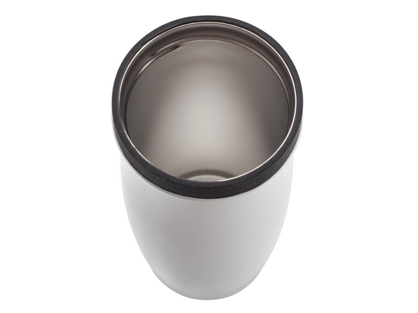 Kubek izotermiczny Viki 390 ml, czarny/biały 