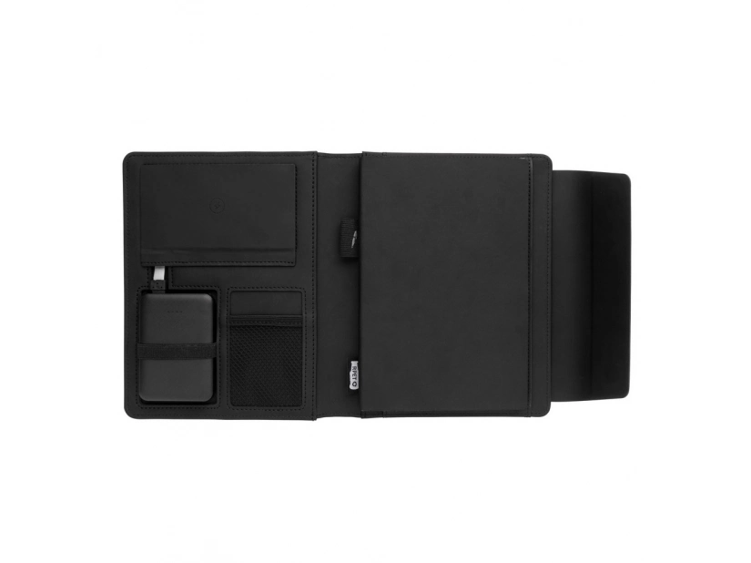 Teczka konferencyjna A5 z notatnikiem i bezprzewodowym power bankiem 5000mAh