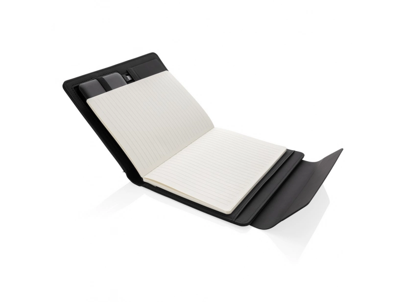 Teczka konferencyjna A5 z notatnikiem i bezprzewodowym power bankiem 5000mAh