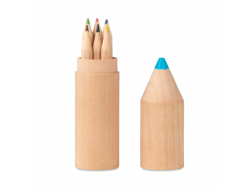 6 kredek w drewnianym pudełku Petit coloret