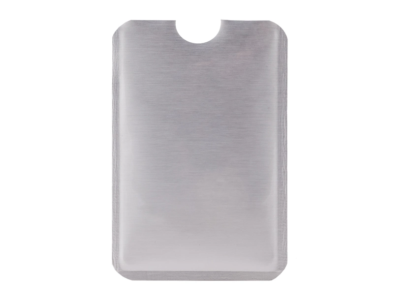 Etui blokujące sygnał RFID do płatności zbliżeniowych, srebrny 