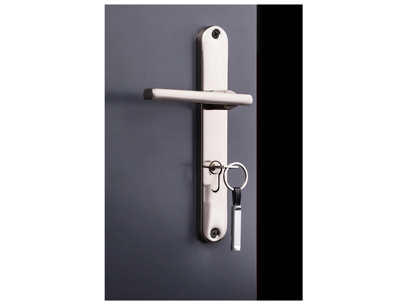 Brelok reklamowy z grawerem logotypu, srebrny 