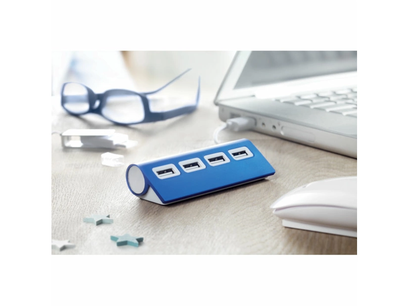 Hub USB Aluhub, granatowy