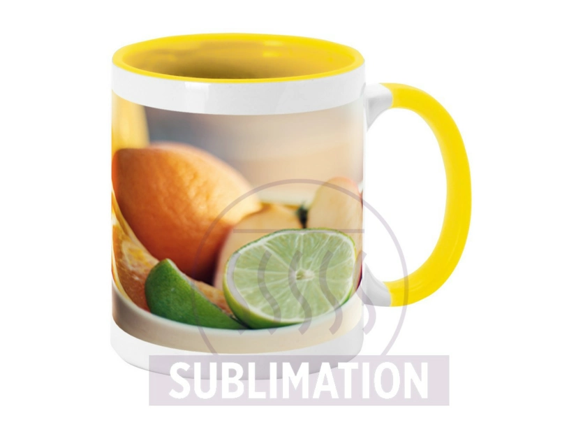 Kubek ceramiczny 350 ml, żółty