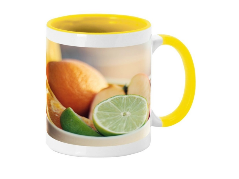 Kubek ceramiczny 350 ml, żółty