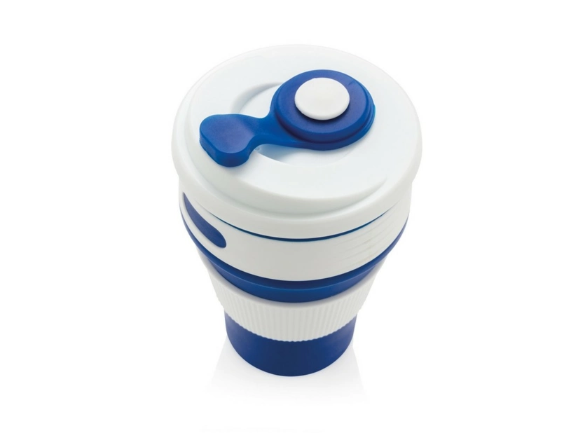 Składany kubek podróżny 320 ml, niebieski