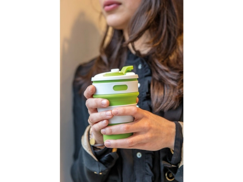 Składany kubek podróżny 320 ml, niebieski