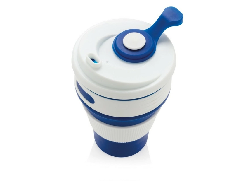 Składany kubek podróżny 320 ml, niebieski