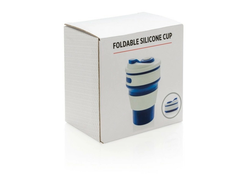 Składany kubek podróżny 320 ml, niebieski