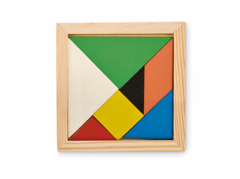 Drewniane puzzle Tangram