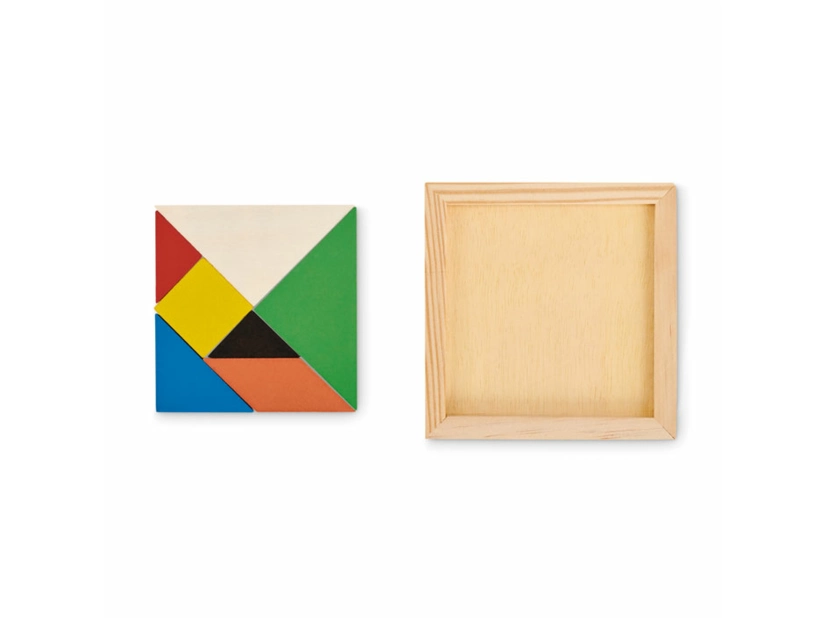 Drewniane puzzle Tangram