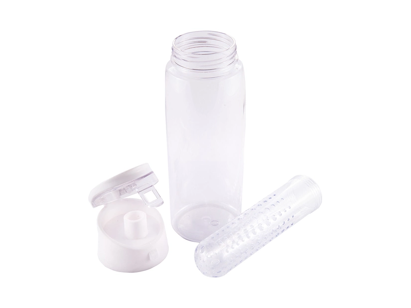 Bidon Frutello 700 ml, biały/transparentny