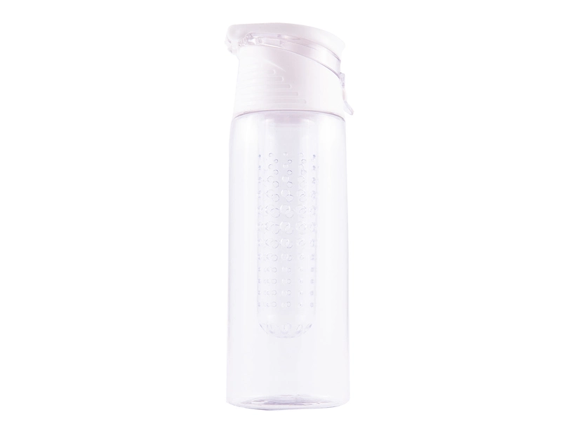 Bidon Frutello 700 ml, biały/transparentny
