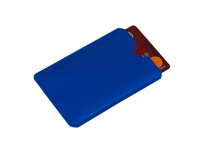Etui blokujące sygnał RFID do płatności zbliżeniowych, niebieski 