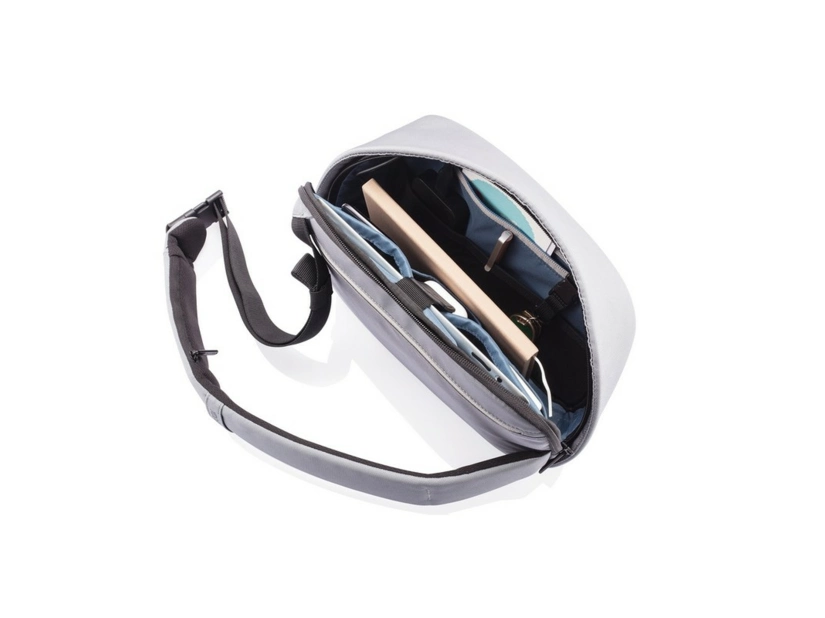 Bobby Sling, plecak chroniący przed kieszonkowcami, szary