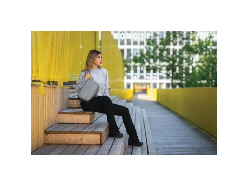 Bobby Sling, plecak chroniący przed kieszonkowcami, szary