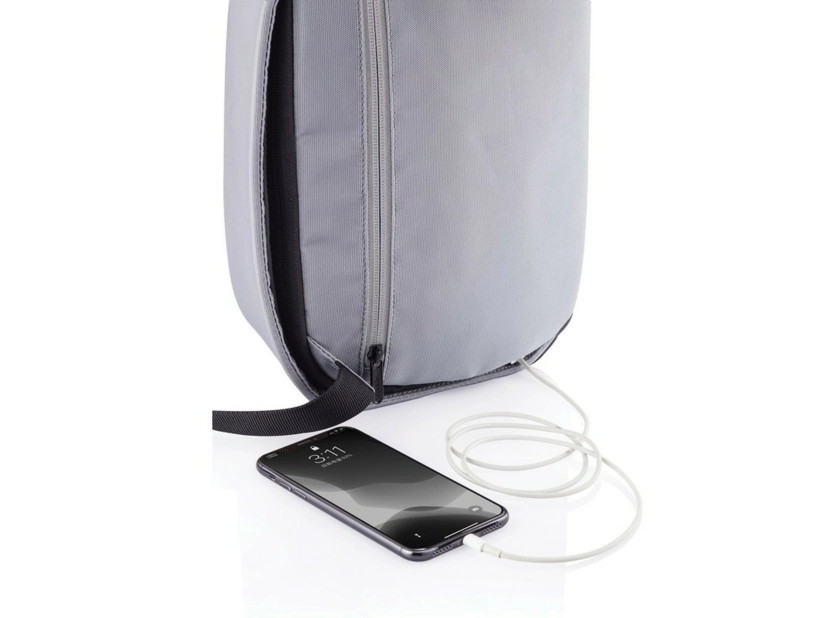 Bobby Sling, plecak chroniący przed kieszonkowcami, szary