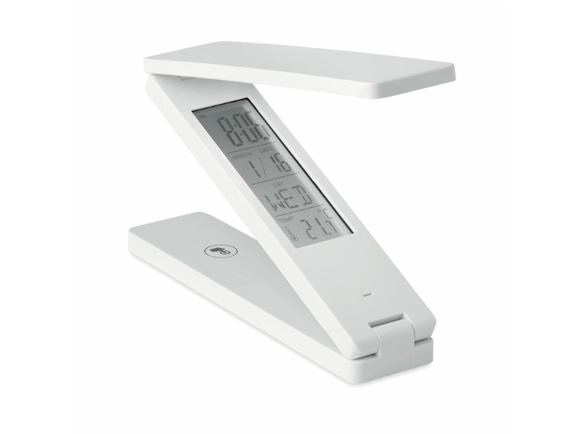 Lampka biurkowa i stacja pogody Zeta