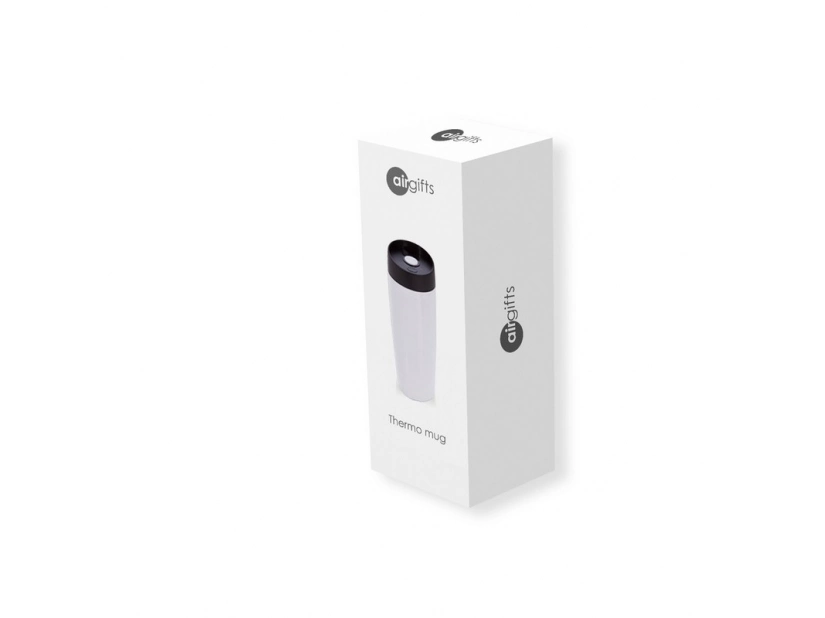 Kubek podróżny 400 ml, biały +leakproof