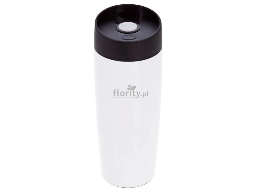 Kubek podróżny 400 ml, biały +leakproof