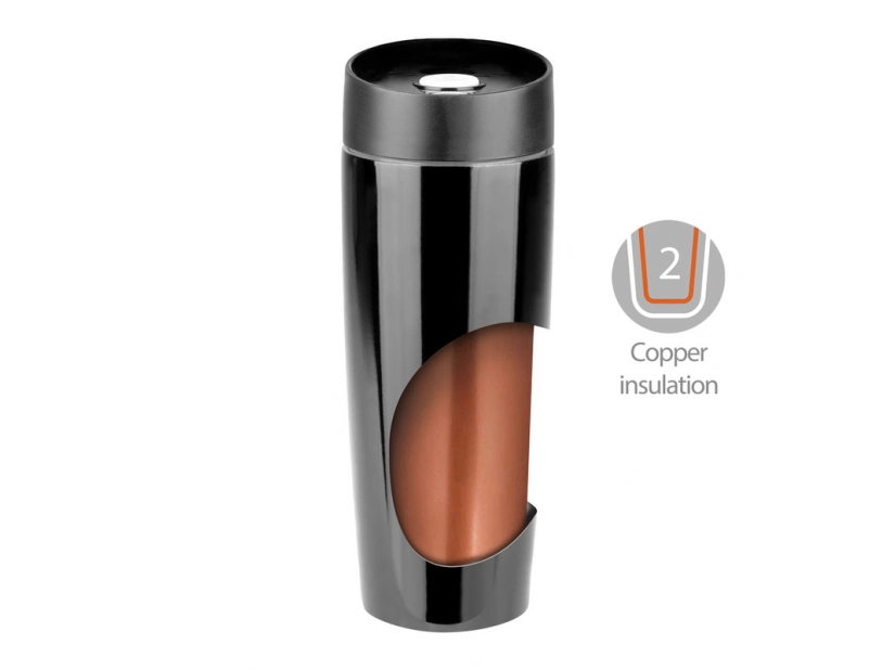 Kubek podróżny 400 ml, biały +leakproof