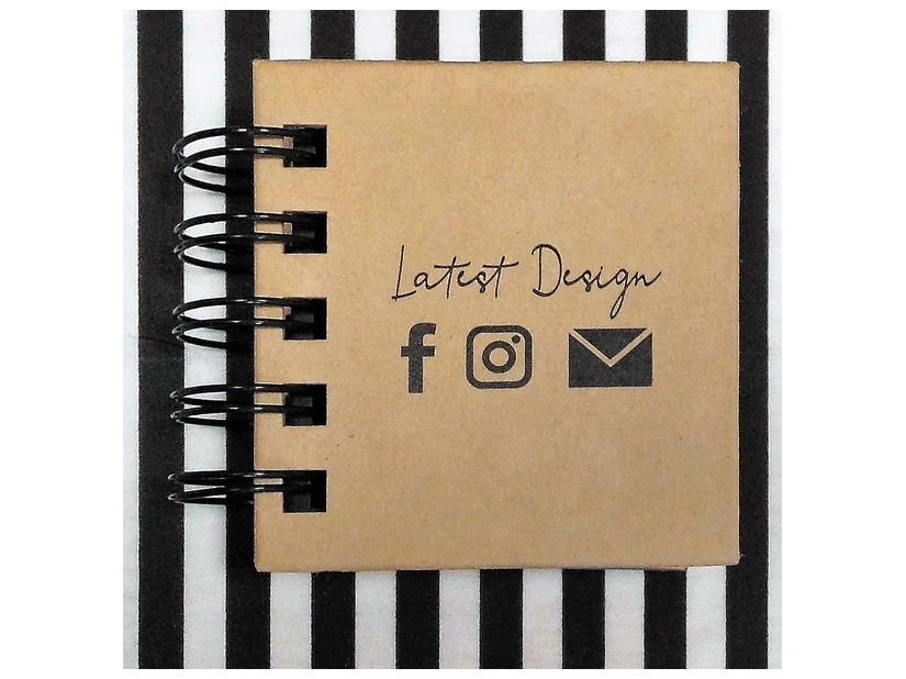 Zestaw karteczek memo Aveiro w okładce z papieru kraft, beżowy 