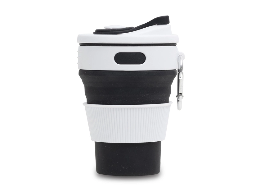 Składany kubek silikonowy 350ml Flexi, czarny