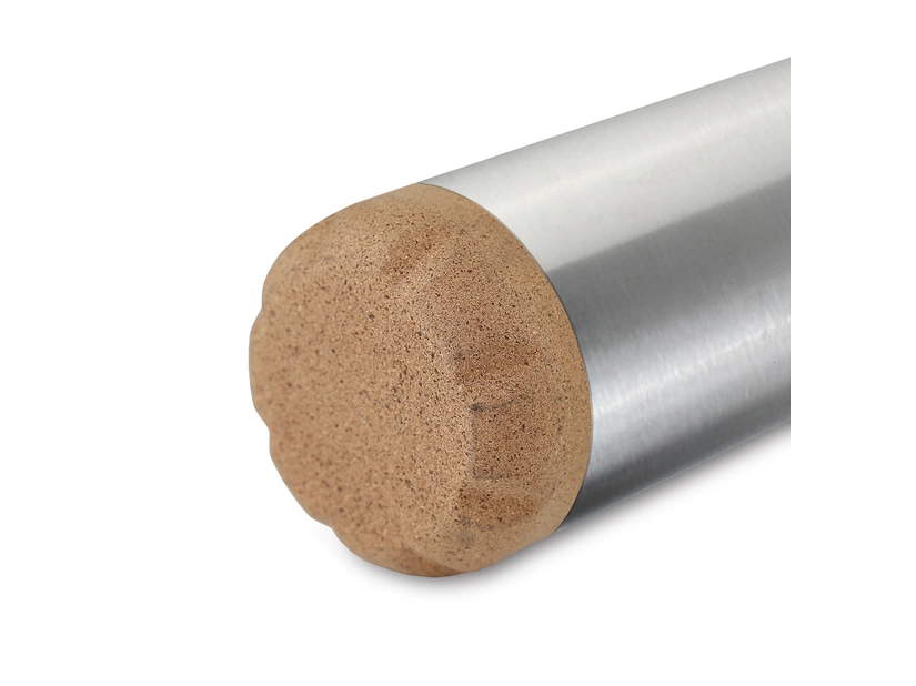 Srebrna butelka termiczna 500ml z korkowym spodem i logo