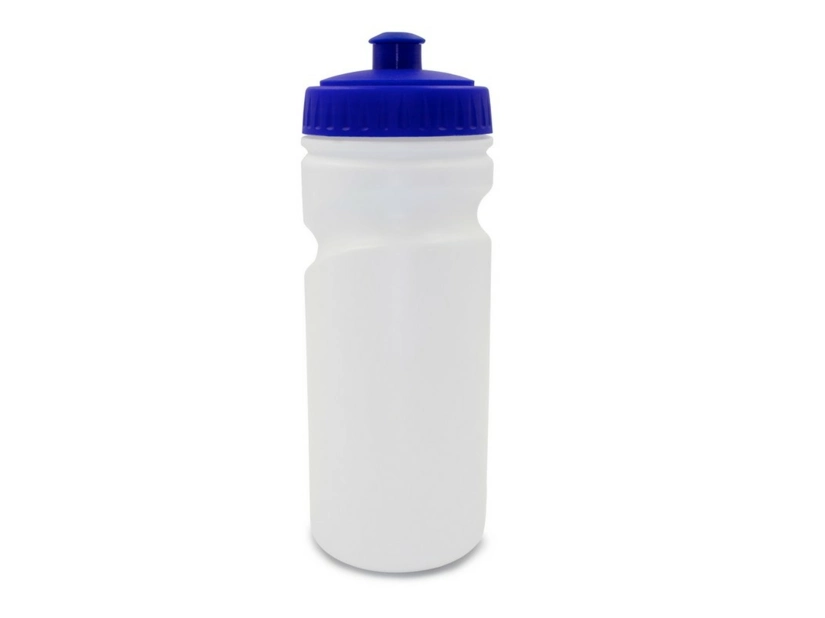 Bidon sportowy 500 ml granatowy z logo firmy – PE/PP