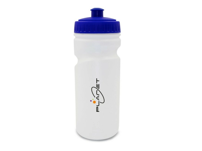 Bidon sportowy 500 ml granatowy z logo firmy – PE/PP